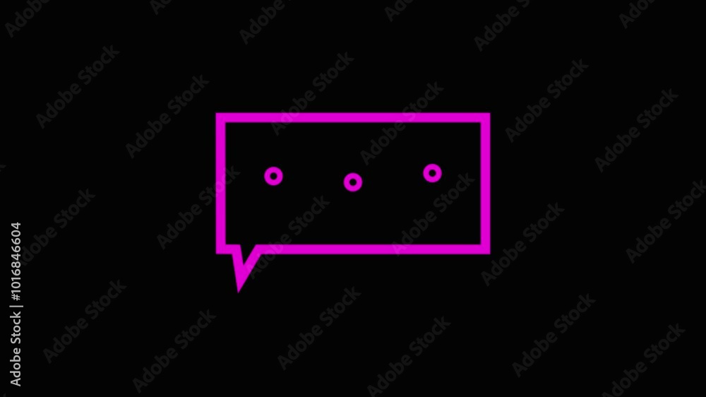 Simple style thought or speech bubble animation. Simple style thought or speech bubble animation.