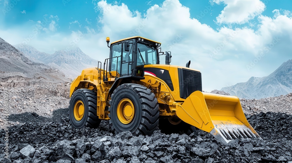 Loader equipped with advanced vibration reduction technology for smooth operation in rough terrain, Vibration-reducing loader, Comfortable, modern, rugged Loader equipped with advanced vibration reduction technology for smooth operation in rough terrain, Vibration-reducing loader, Comfortable, modern, rugged