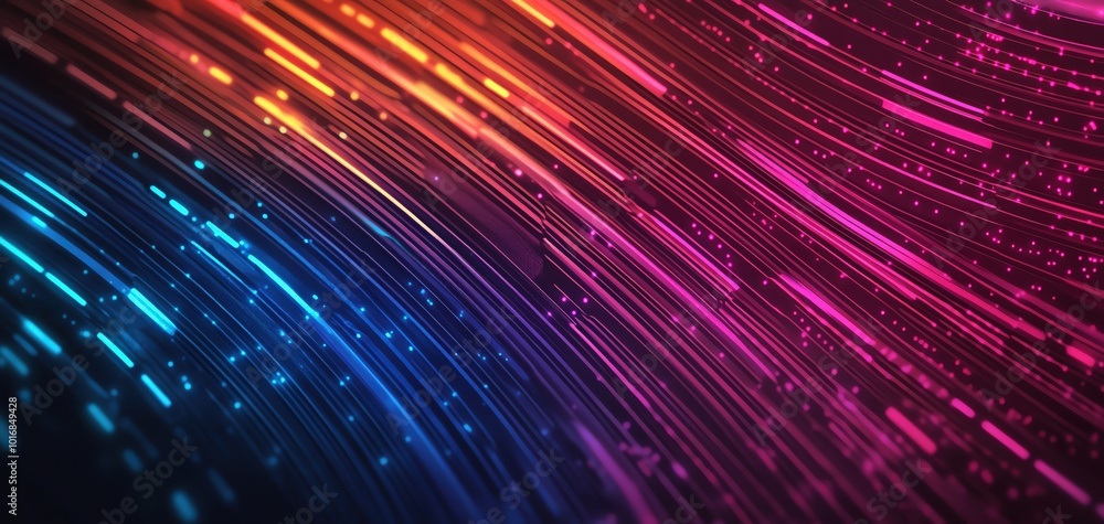 Abstract colorful light streaks on a dark background. Abstract colorful light streaks on a dark background.