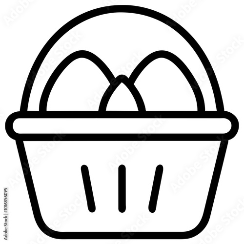 basket with eggs