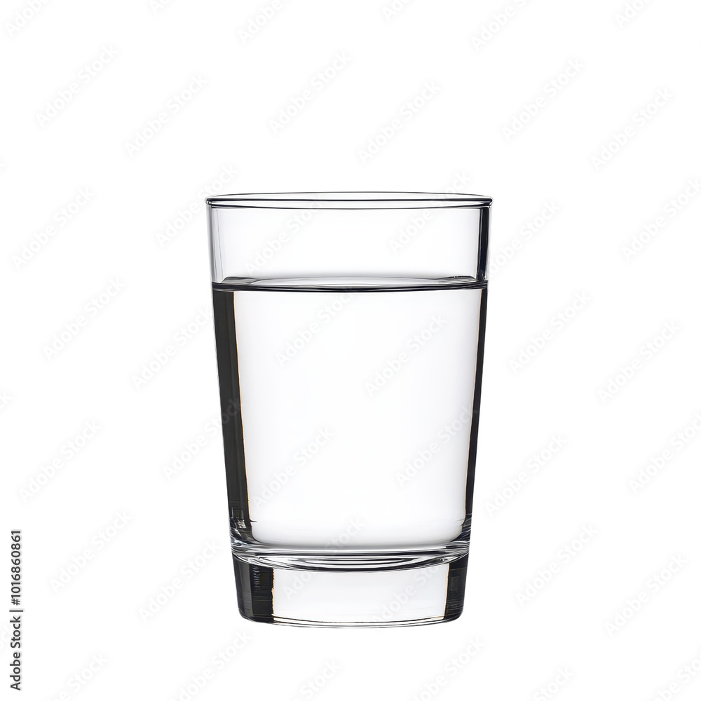 Glass of clear water, White isolate background, Transparent background. Glass of clear water, White isolate background, Transparent background.