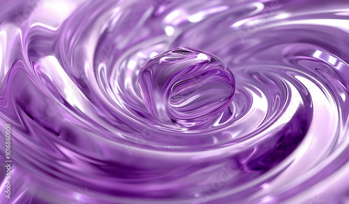 Vibrant purple abstract background featuring fluid,swirling patterns with central orb,ideal for use in social media graphics,creative digital designs, or as a captivating backdrop in branding projects