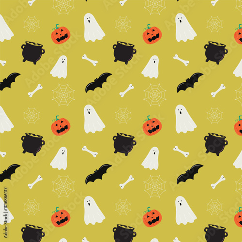 Halloween Pattern with background