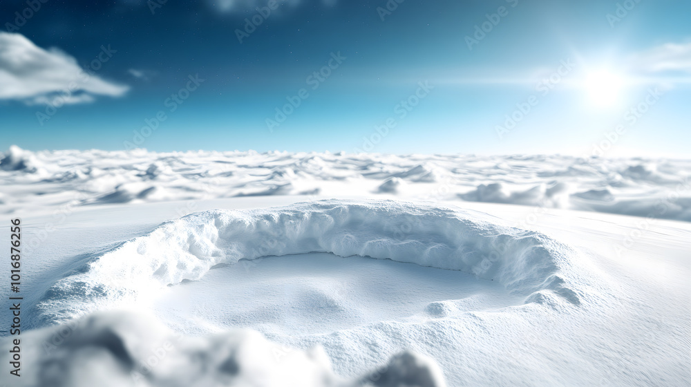 Polar vortex from space satellite view of massive cold Polar vortex from space satellite view of massive cold