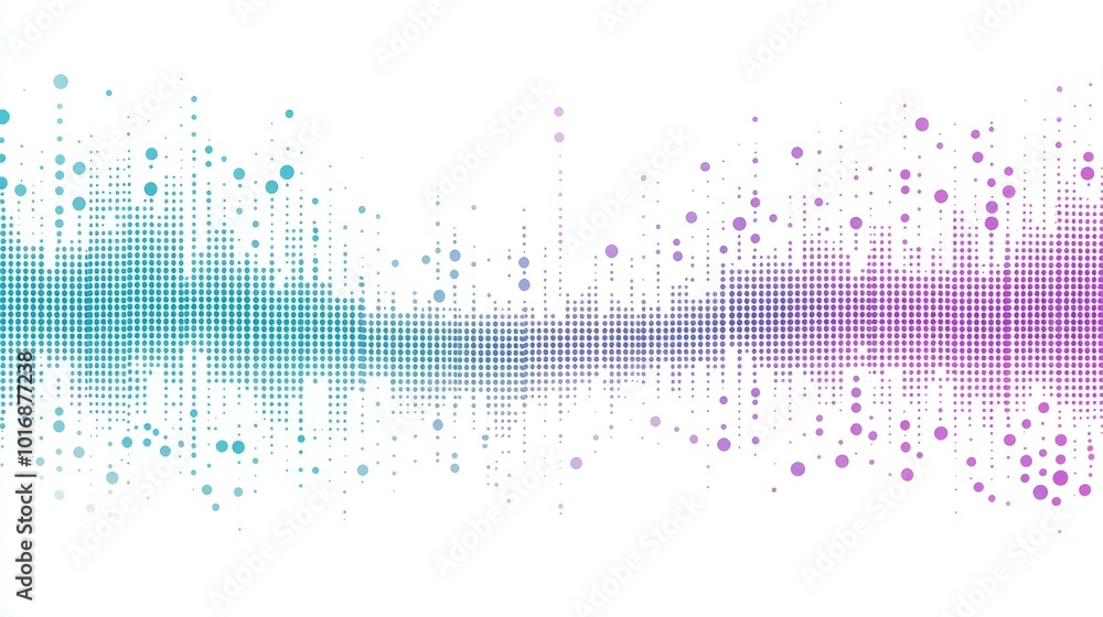 Abstract pattern of blue and purple circles on a white background Abstract pattern of blue and purple circles on a white background