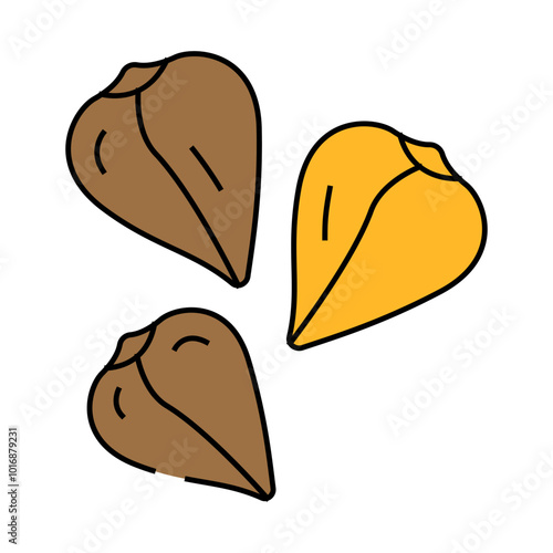 buckwheat grain healthy line icon vector. buckwheat grain healthy sign. isolated symbol illustration