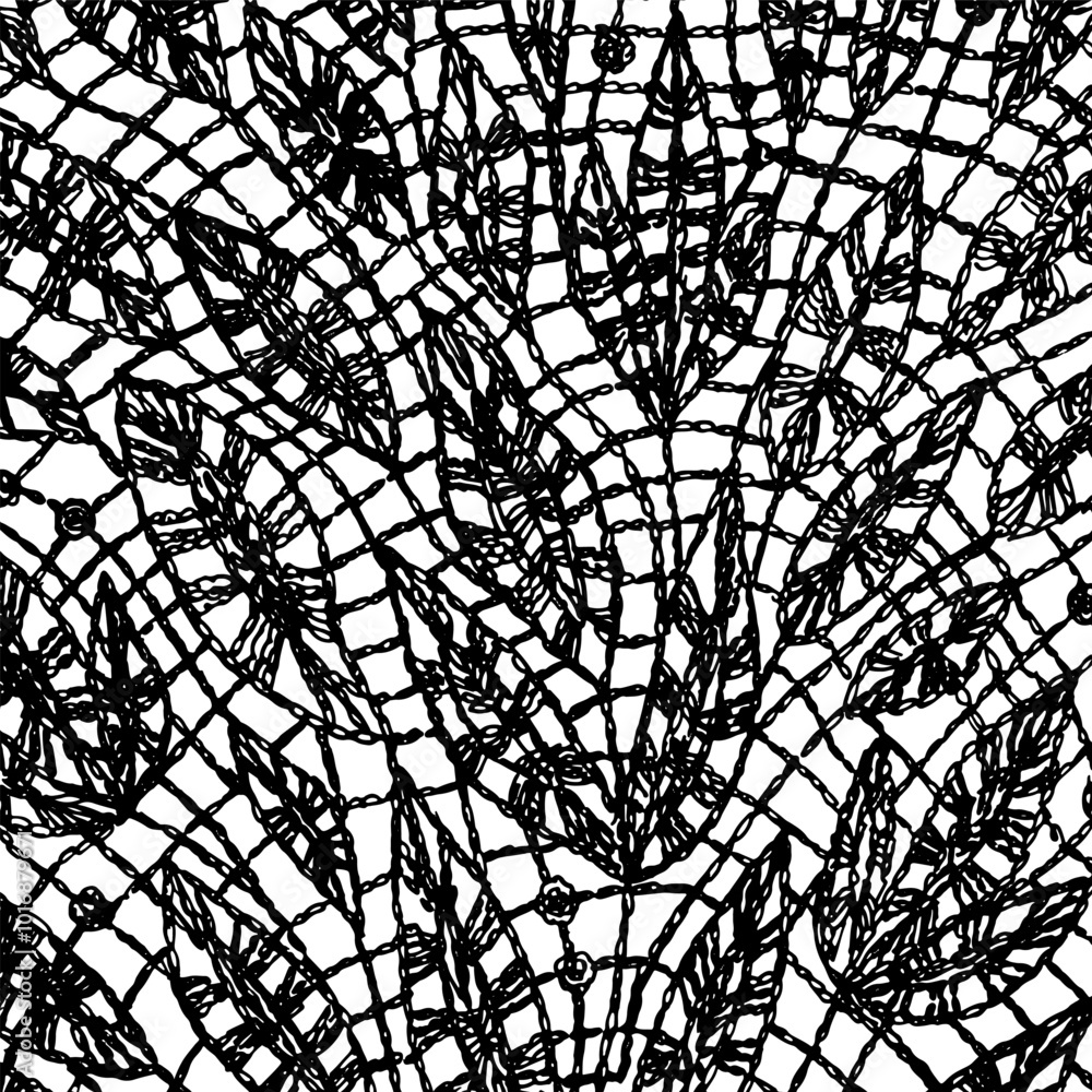 Obraz premium Lace leaves pattern