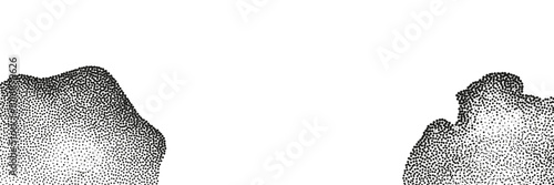 A wave of black dots with a sandy texture. An abstract, grainy background featuring a noisy gradient pattern.
