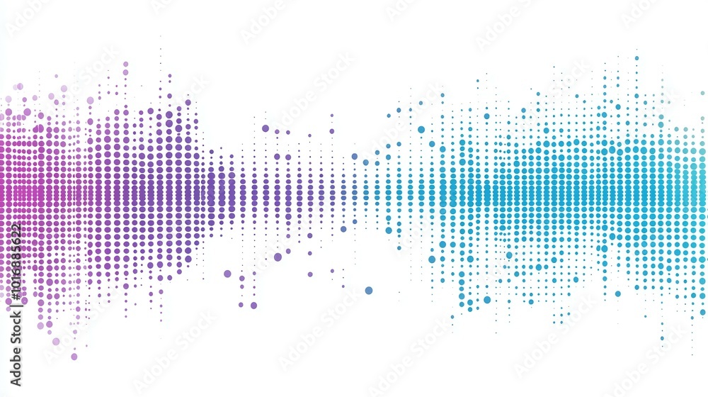 Abstract purple and blue circle pattern on white background Abstract purple and blue circle pattern on white background