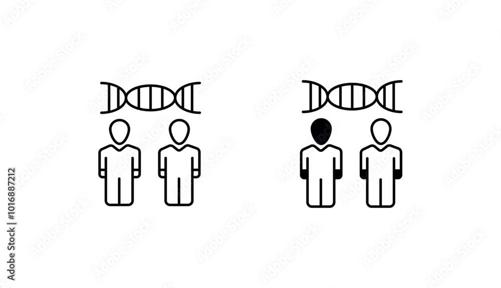 Cloning icon design with white background stock illustration Cloning icon design with white background stock illustration