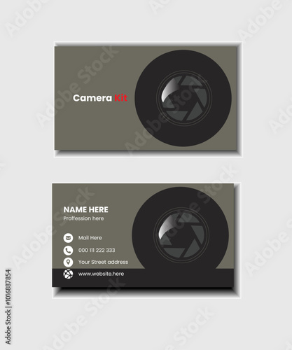 Corporate card template for photography