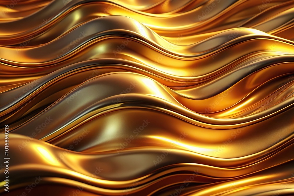 Abstract gold texture with fluid metallic waves and glossy surface extreme close-up Abstract gold texture with fluid metallic waves and glossy surface extreme close-up