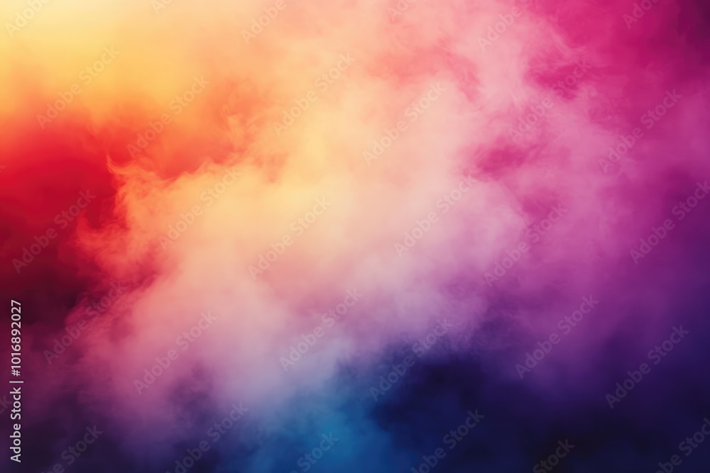 Naklejka premium Colorful abstract smoke background forming mysterious shapes