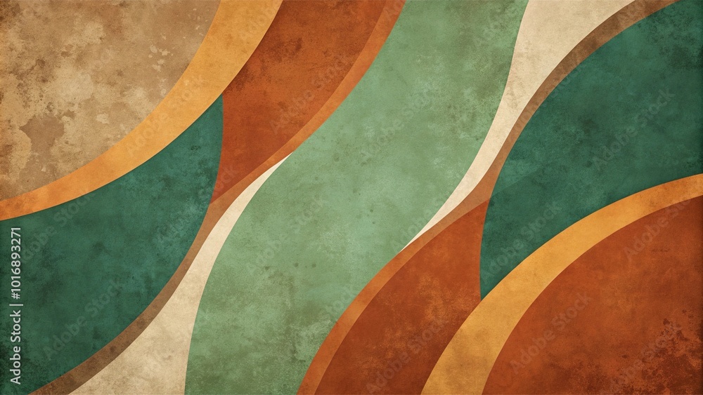 Mid century inspired paper art abstract desktop background Mid century inspired paper art abstract desktop background