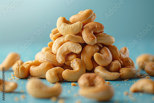 bowl of cashew nuts. close up cashew. AI Generated photo