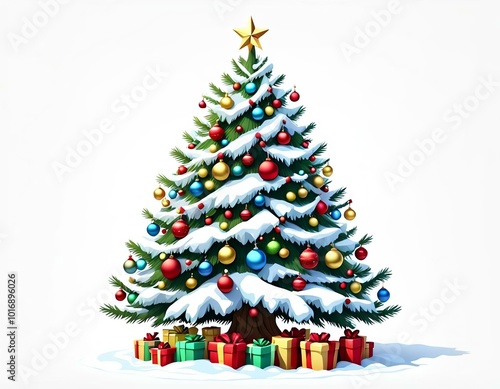 Christmas tree and decorations, Christmas gifts and ornaments, 2025