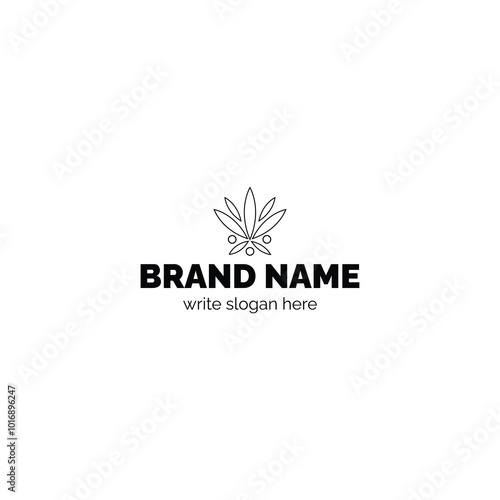 cannabis logo designs, icons elements vector