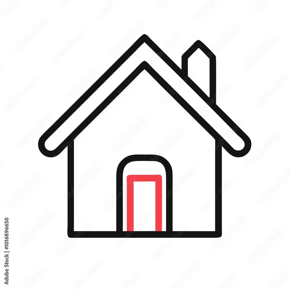 small houses drawn with a marker, on a white background for designers and realtors to provide real estate services small houses drawn with a marker, on a white background for designers and realtors to provide real estate services
