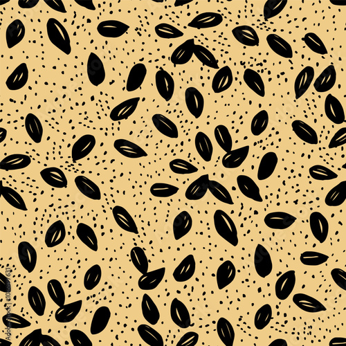 Canvas Print Pattern with seeds