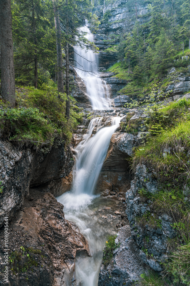 waterfall in the forest waterfall in the forest