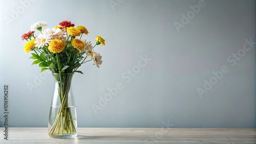 Wallpaper Mural Minimalist bouquet of flowers still life with flowers in vase Torontodigital.ca
