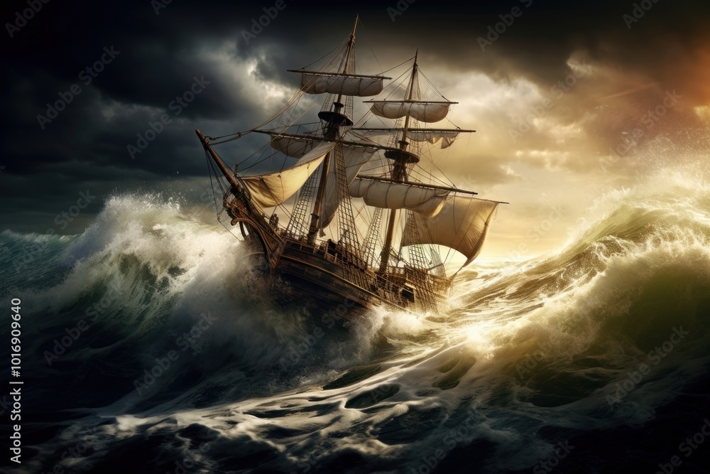 Ship sea sailboat outdoors. Ship sea sailboat outdoors.