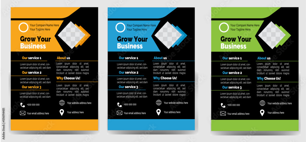 Modern flyer design vector template template design set with blue geometric shapes , magenta, red and yellow color.
Modern flyer design vector template template design set with blue geometric shapes , magenta, red and yellow color.