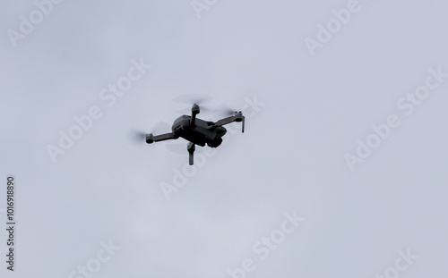 Remote-controlled unmanned aerial vehicles drones flyers photo