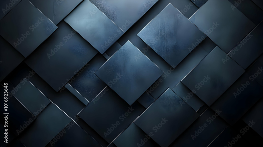 Dark Blue Geometric Abstract 3D Background Dark Blue Geometric Abstract 3D Background