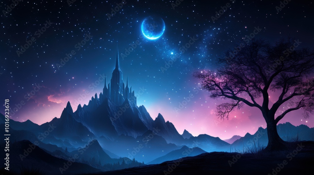 A lone star, pulsating with a mystical energy, illuminating an ancient, mystical temple hidden in a starry expanse. A lone star, pulsating with a mystical energy, illuminating an ancient, mystical temple hidden in a starry expanse.