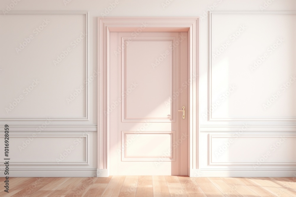 Fototapeta premium Classic door flooring wood architecture.