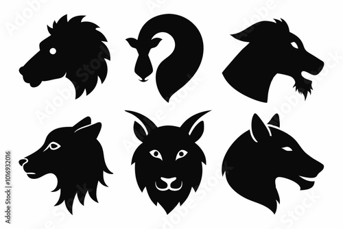 -create-6-different-animal-head-silhouette-vector-.eps