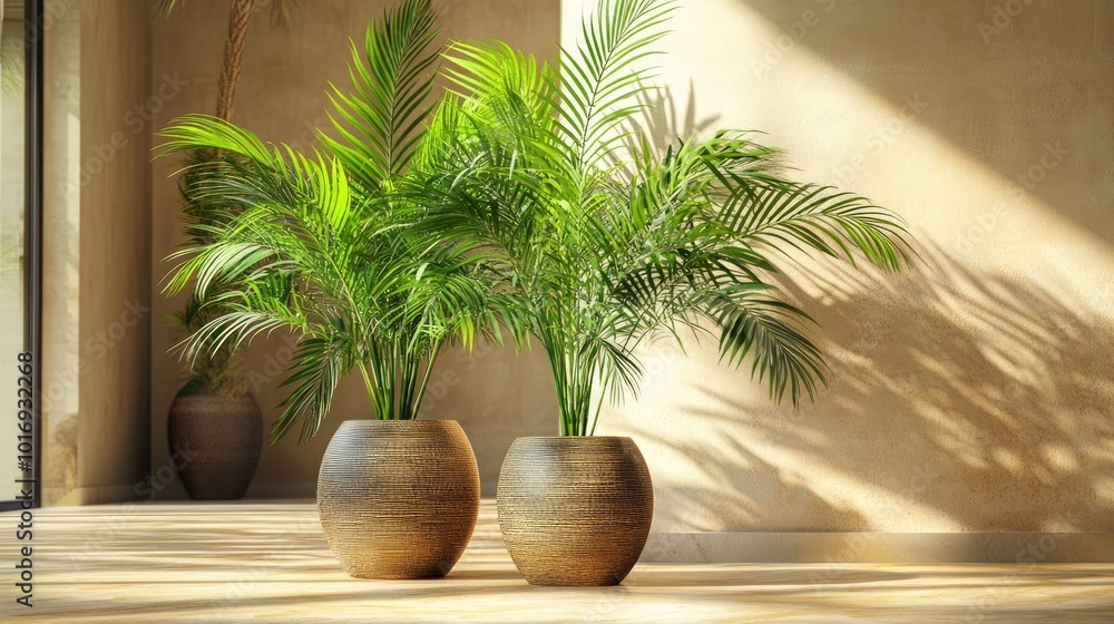 Lush Green Plants in Stylish Indoor Pots Lush Green Plants in Stylish Indoor Pots