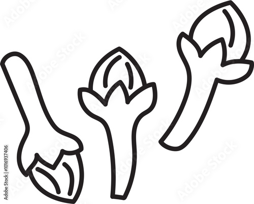 cloves herb spice ingradient food clipart