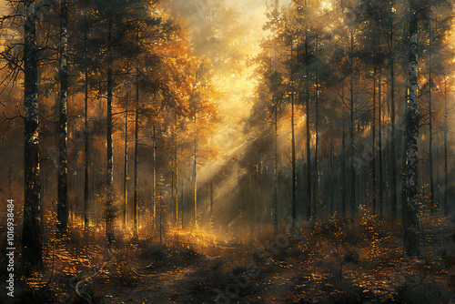 Trees in Forest Landscape