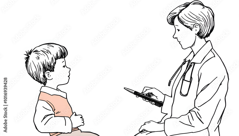 Child psychologist attending small boy. The concept of psychological assistance to children isolated with white highlights, png Child psychologist attending small boy. The concept of psychological assistance to children isolated with white highlights, png