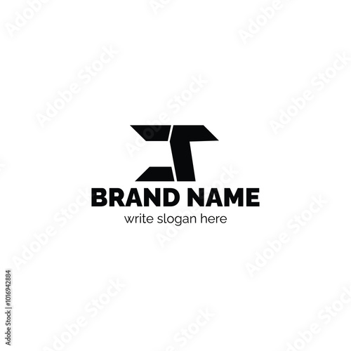 CT, TC Letter logo design template vector