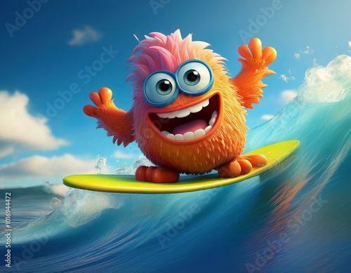 Cute Cartoon Colorful Monst...