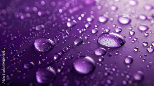 Purple background with drops of water