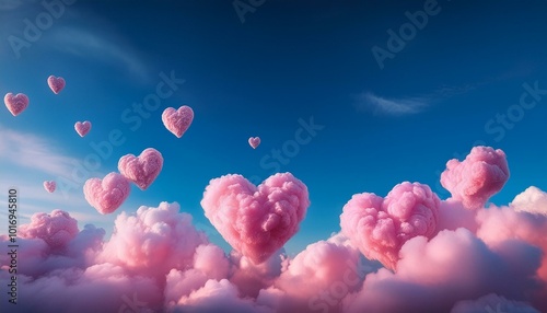 Fluffy Pink Heart Shaped Cl...