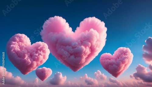 Fluffy Pink Heart Shaped Cl...