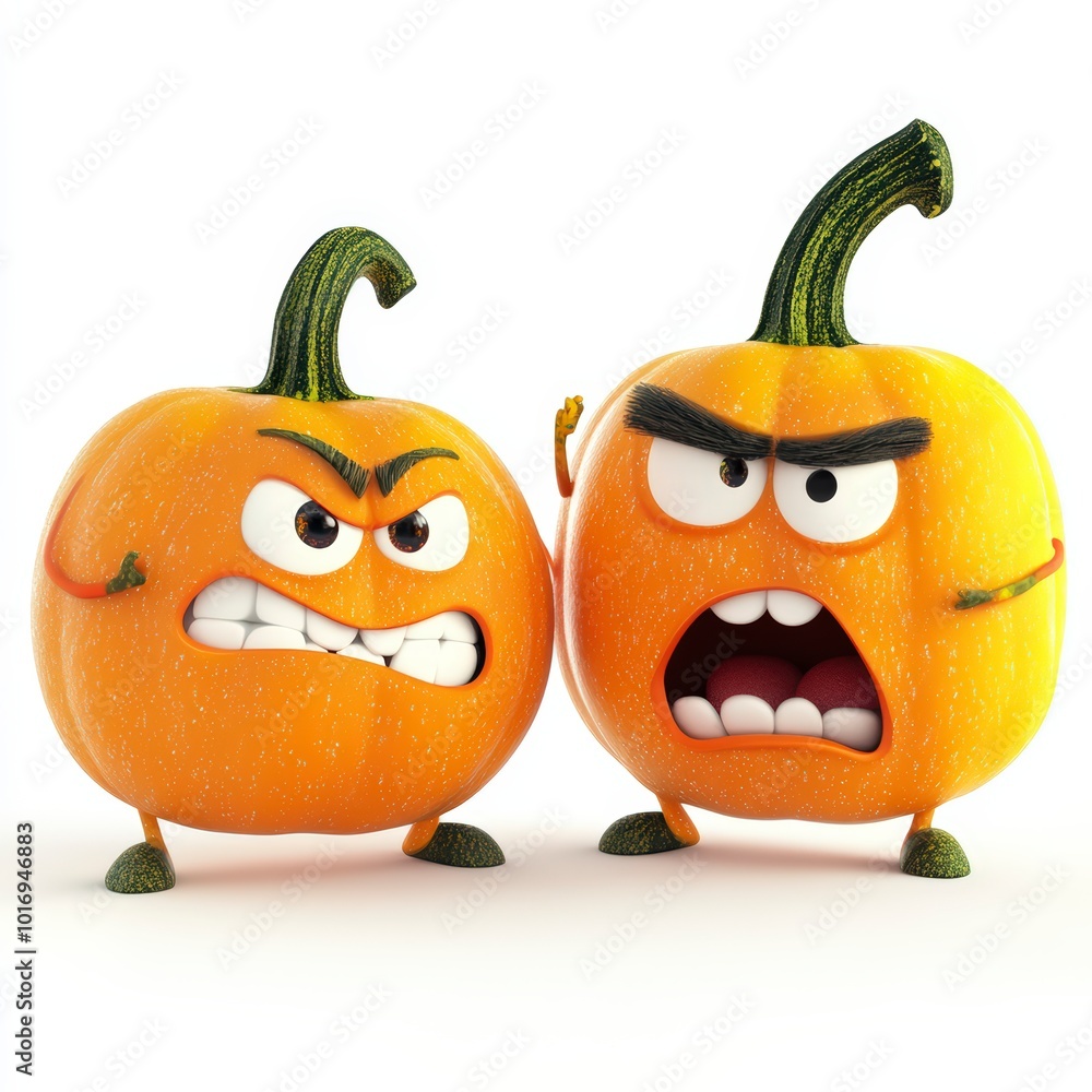 Obraz premium 2 halloween pumpkin
