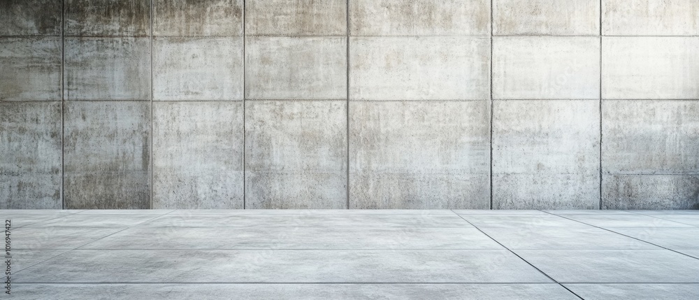 Wide Concrete Texture Background Wall with Floor Panorama for Composing Wide Concrete Texture Background Wall with Floor Panorama for Composing