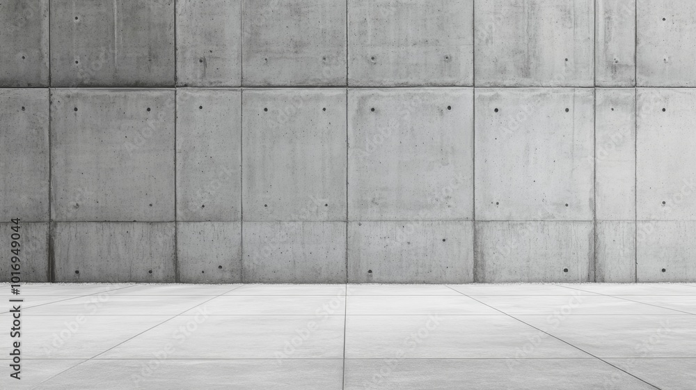 Wide Concrete Texture Background Wall with Floor Panorama for Composing Wide Concrete Texture Background Wall with Floor Panorama for Composing
