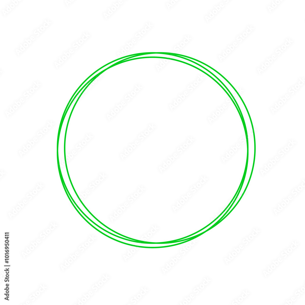 green circle line hand drawn green circle line hand drawn