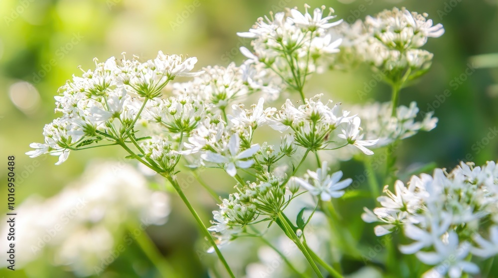 Delicate White Flora in Soft Natural Light Delicate White Flora in Soft Natural Light