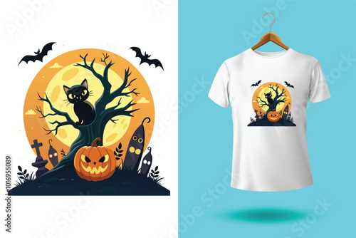 Halloween boo t shirt design