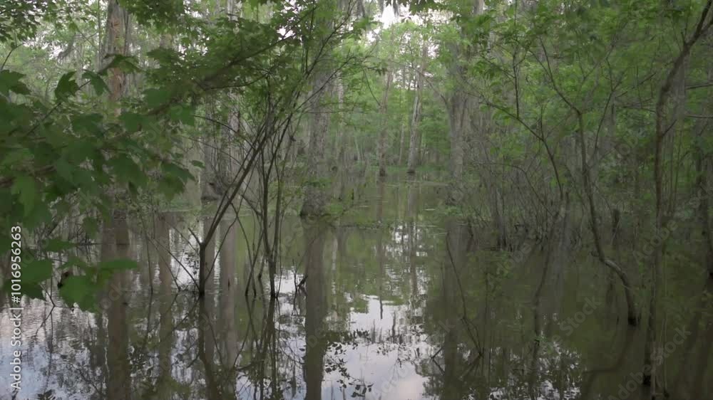 Honey Island Swamp Close to New Orleans, Louisiana. River and Wild Nature Honey Island Swamp Close to New Orleans, Louisiana. River and Wild Nature