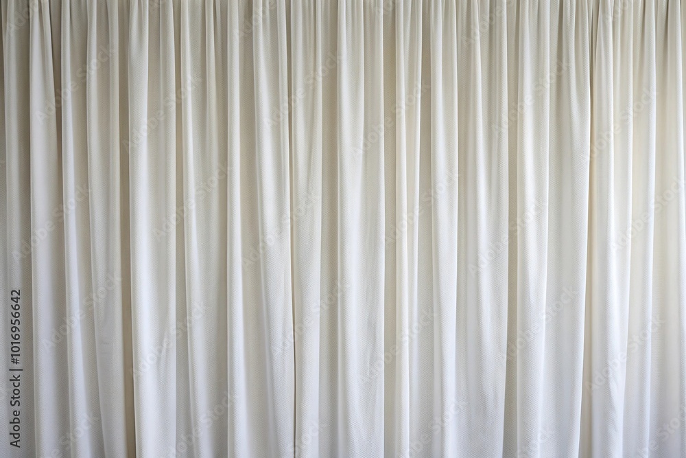 Obraz premium Medium shot white fabric curtain with textured background
