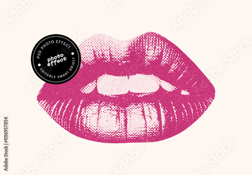 Pop Art Halftone Photo Effect